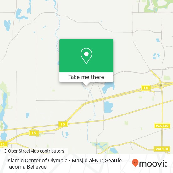 Mapa de Islamic Center of Olympia - Masjid al-Nur, 4324 20th Ln NE