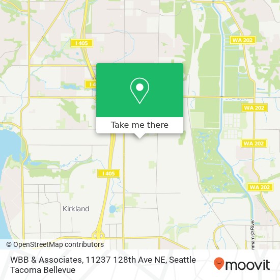 Mapa de WBB & Associates, 11237 128th Ave NE