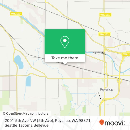 Mapa de 2001 5th Ave NW (5th Ave), Puyallup, WA 98371