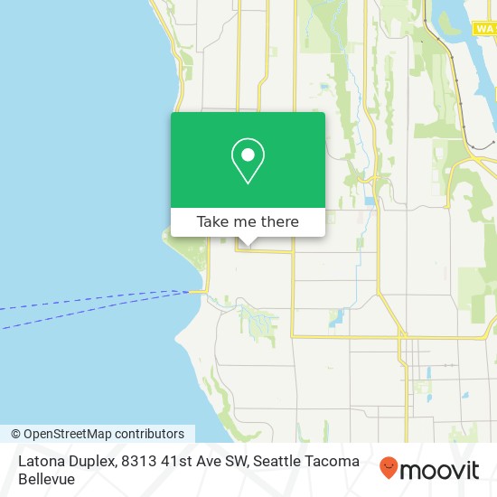 Mapa de Latona Duplex, 8313 41st Ave SW