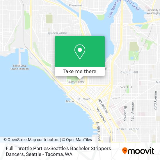 Mapa de Full Throttle Parties-Seattle's Bachelor Strippers Dancers