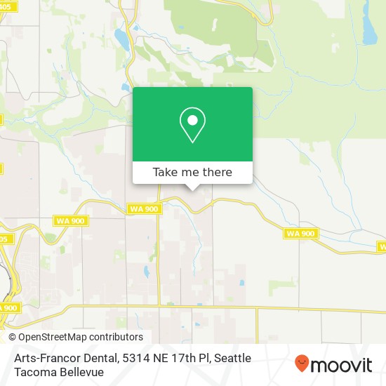 Mapa de Arts-Francor Dental, 5314 NE 17th Pl