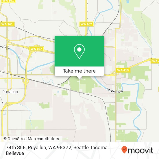 Mapa de 74th St E, Puyallup, WA 98372