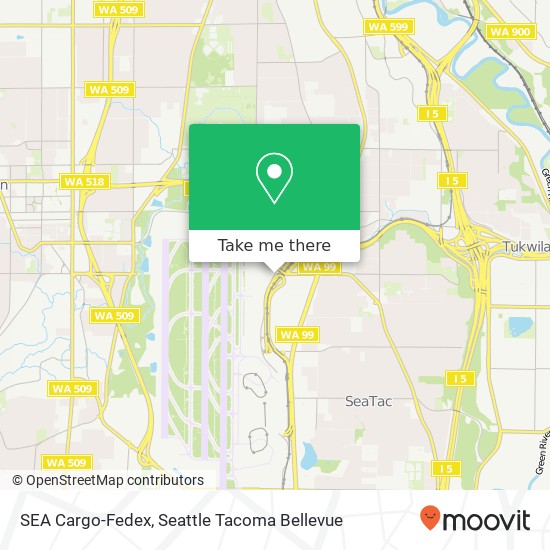 Mapa de SEA Cargo-Fedex