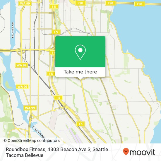 Roundbox Fitness, 4803 Beacon Ave S map