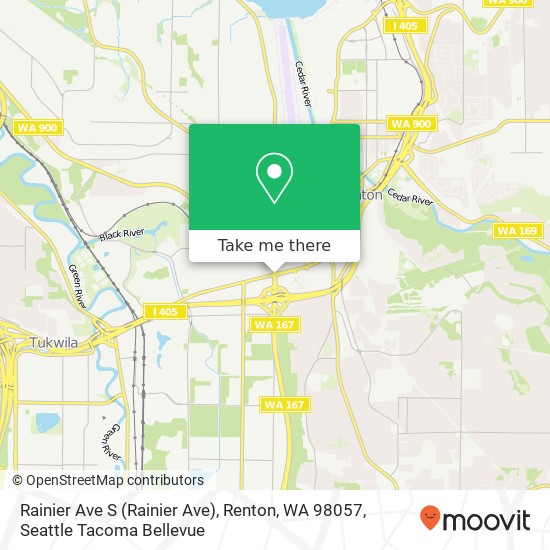 Mapa de Rainier Ave S (Rainier Ave), Renton, WA 98057