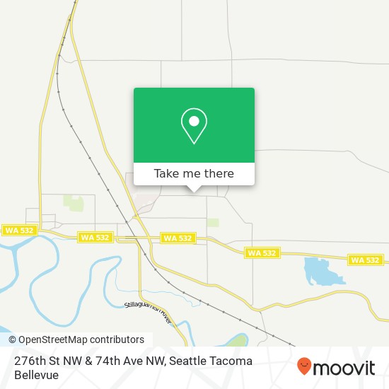 276th St NW & 74th Ave NW map