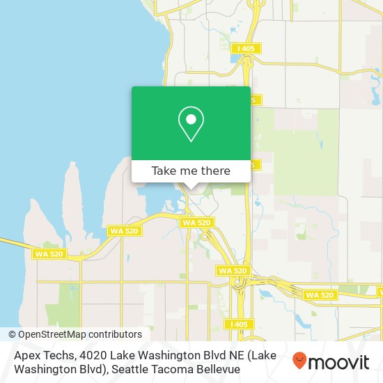 Apex Techs, 4020 Lake Washington Blvd NE map
