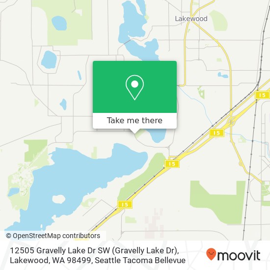 12505 Gravelly Lake Dr SW (Gravelly Lake Dr), Lakewood, WA 98499 map