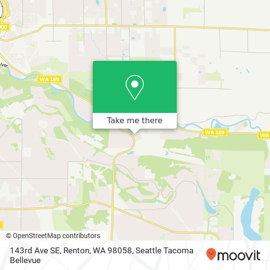 143rd Ave SE, Renton, WA 98058 map