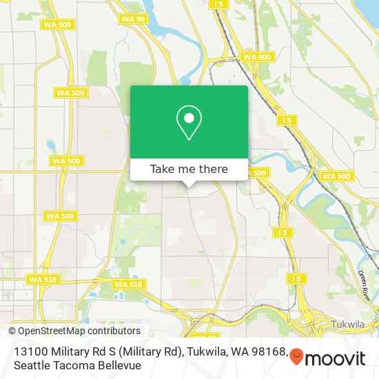 13100 Military Rd S (Military Rd), Tukwila, WA 98168 map