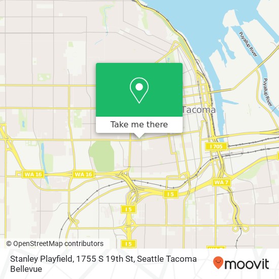 Mapa de Stanley Playfield, 1755 S 19th St