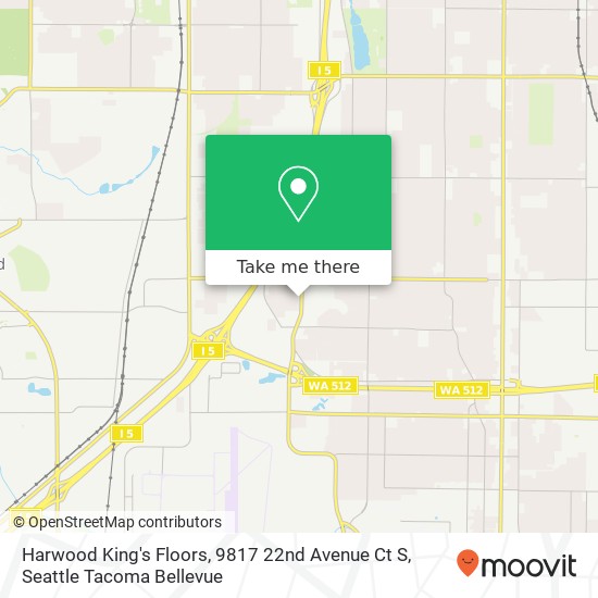 Harwood King's Floors, 9817 22nd Avenue Ct S map