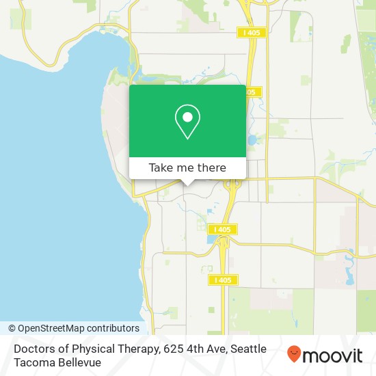 Mapa de Doctors of Physical Therapy, 625 4th Ave