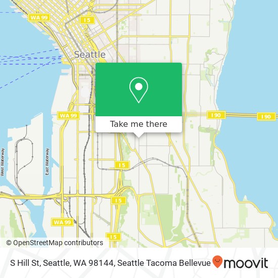 Mapa de S Hill St, Seattle, WA 98144