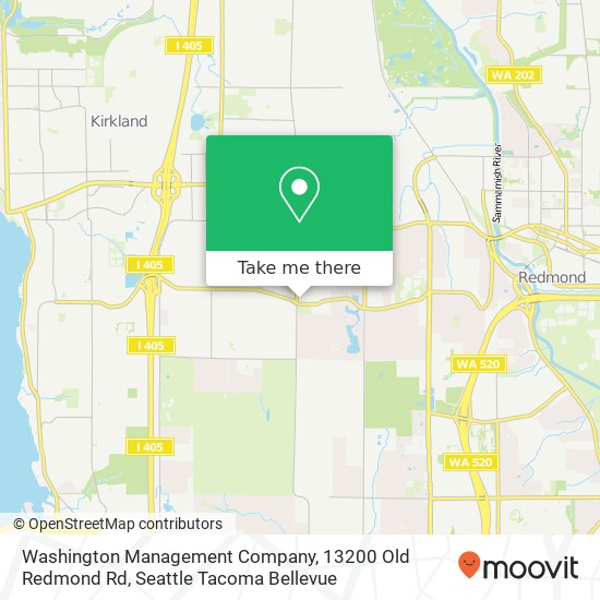 Washington Management Company, 13200 Old Redmond Rd map