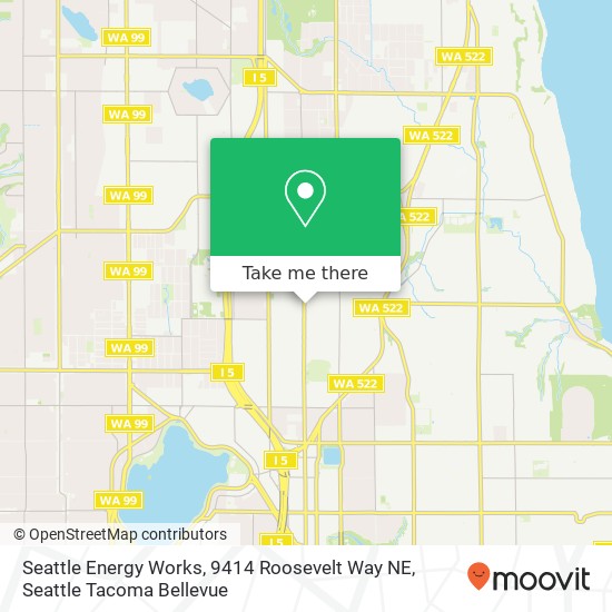 Mapa de Seattle Energy Works, 9414 Roosevelt Way NE