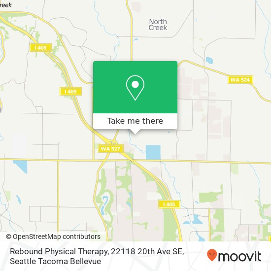 Mapa de Rebound Physical Therapy, 22118 20th Ave SE