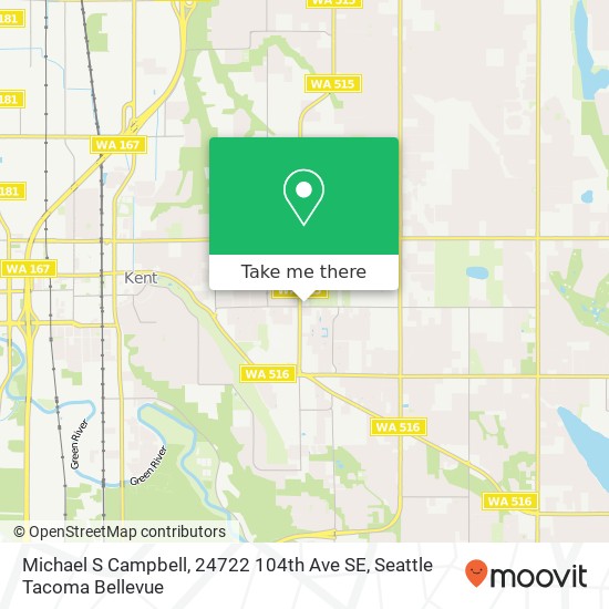 Mapa de Michael S Campbell, 24722 104th Ave SE