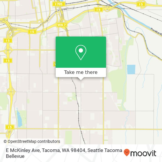 Mapa de E McKinley Ave, Tacoma, WA 98404