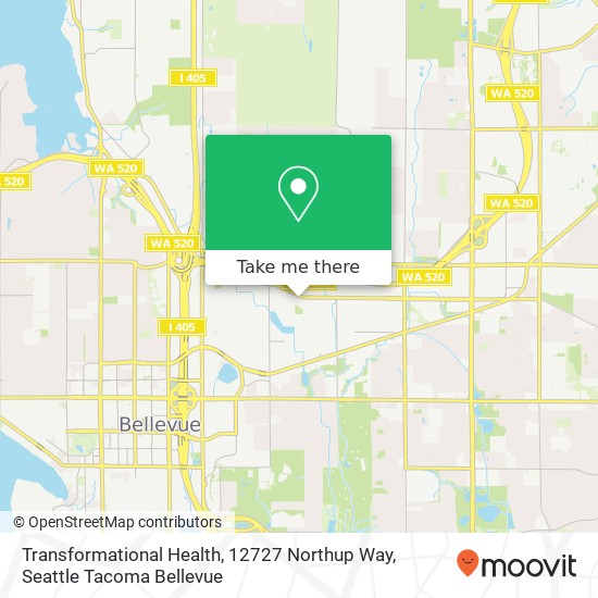 Transformational Health, 12727 Northup Way map