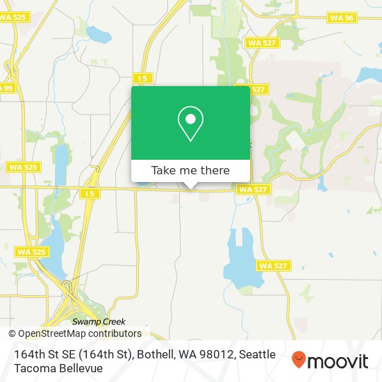 Mapa de 164th St SE (164th St), Bothell, WA 98012