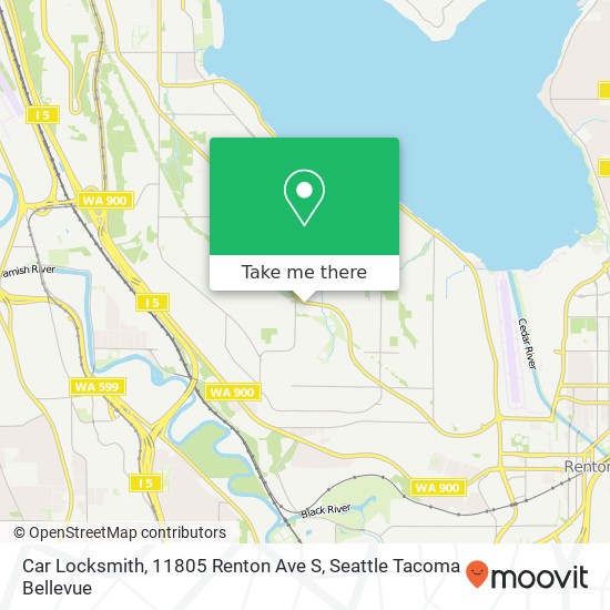 Mapa de Car Locksmith, 11805 Renton Ave S