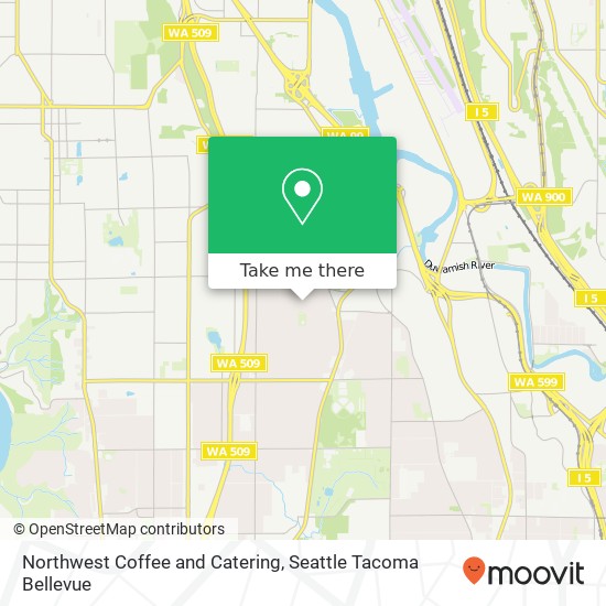 Northwest Coffee and Catering map