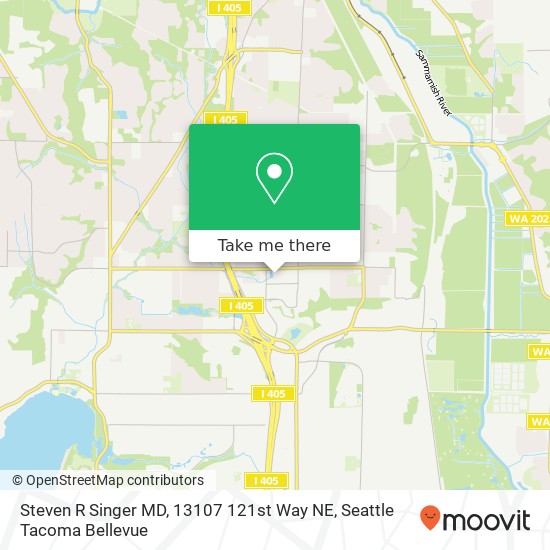 Mapa de Steven R Singer MD, 13107 121st Way NE