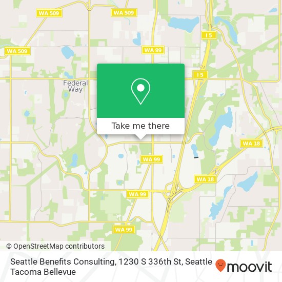 Mapa de Seattle Benefits Consulting, 1230 S 336th St