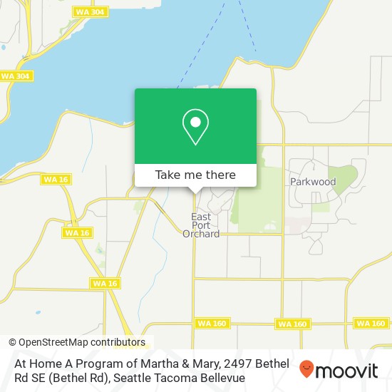 Mapa de At Home A Program of Martha & Mary, 2497 Bethel Rd SE