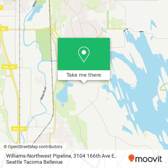 Williams-Northwest Pipeline, 3104 166th Ave E map