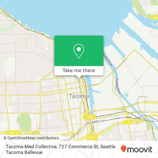 Tacoma Med Collective, 727 Commerce St map