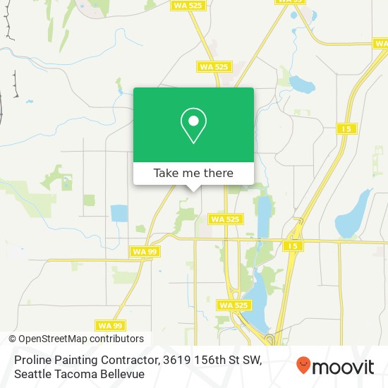 Mapa de Proline Painting Contractor, 3619 156th St SW