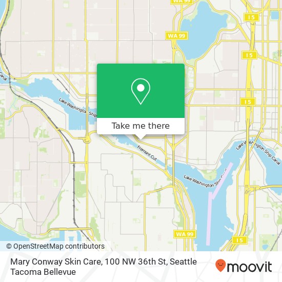 Mapa de Mary Conway Skin Care, 100 NW 36th St