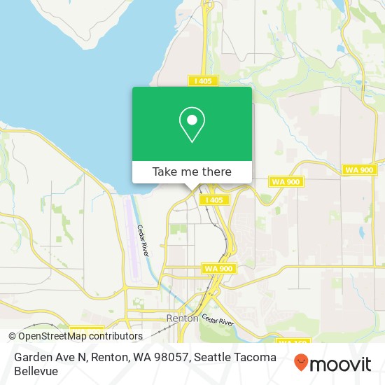 Garden Ave N, Renton, WA 98057 map