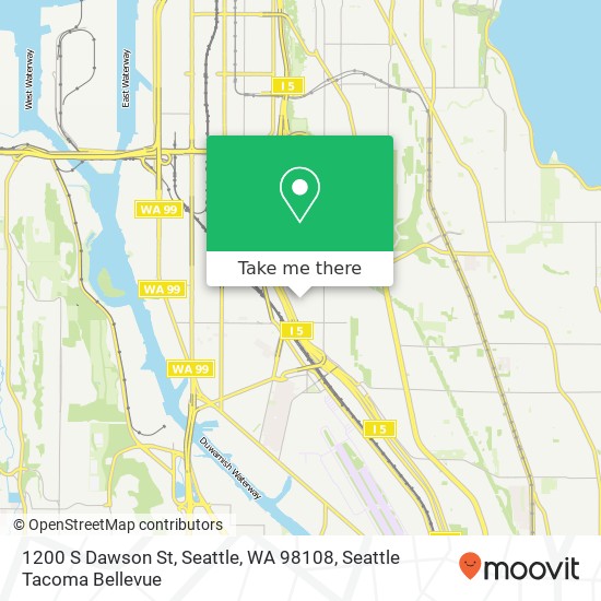 Mapa de 1200 S Dawson St, Seattle, WA 98108