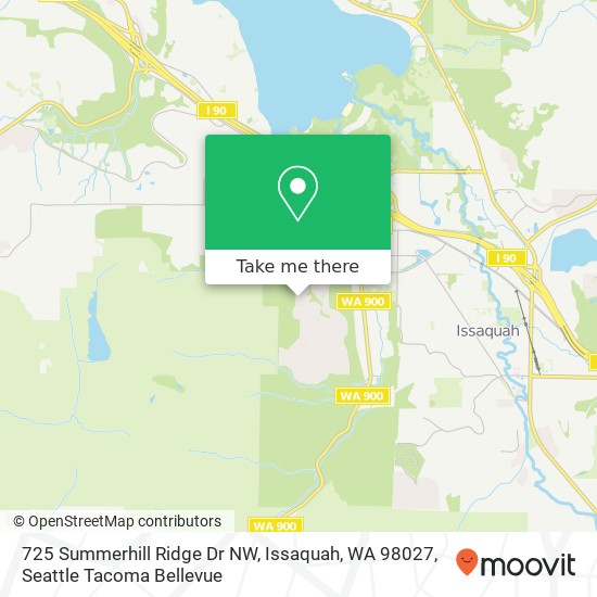 725 Summerhill Ridge Dr NW, Issaquah, WA 98027 map