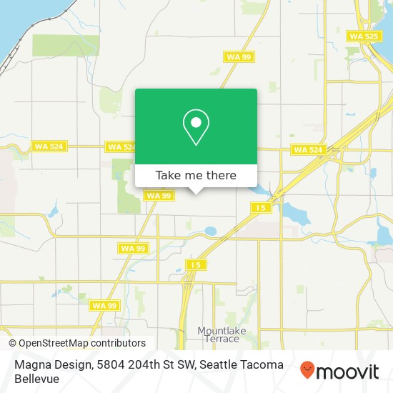 Mapa de Magna Design, 5804 204th St SW