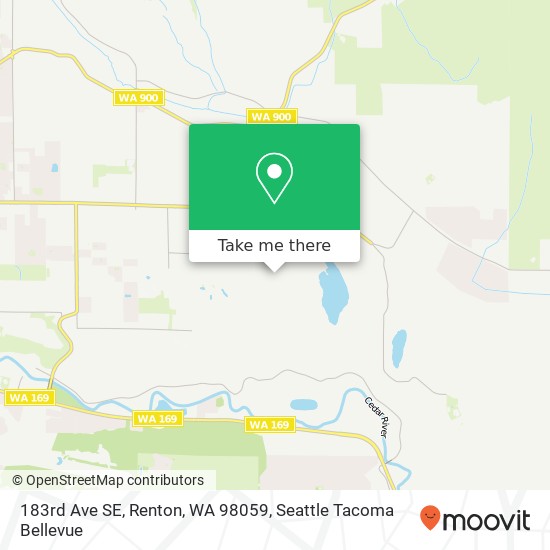 Mapa de 183rd Ave SE, Renton, WA 98059