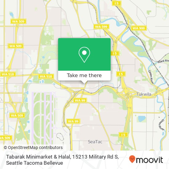 Tabarak Minimarket & Halal, 15213 Military Rd S map