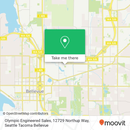 Olympic Engineered Sales, 12729 Northup Way map