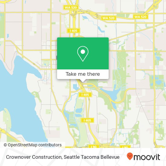 Crownover Construction map