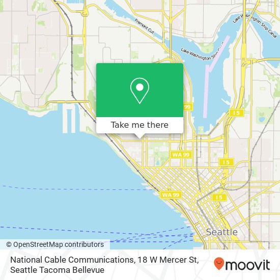 Mapa de National Cable Communications, 18 W Mercer St