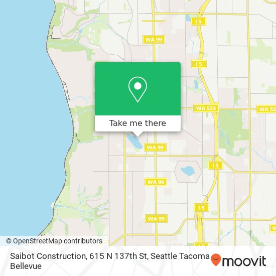 Mapa de Saibot Construction, 615 N 137th St