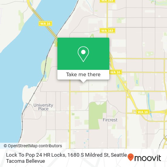 Mapa de Lock To Pop 24 HR Locks, 1680 S Mildred St