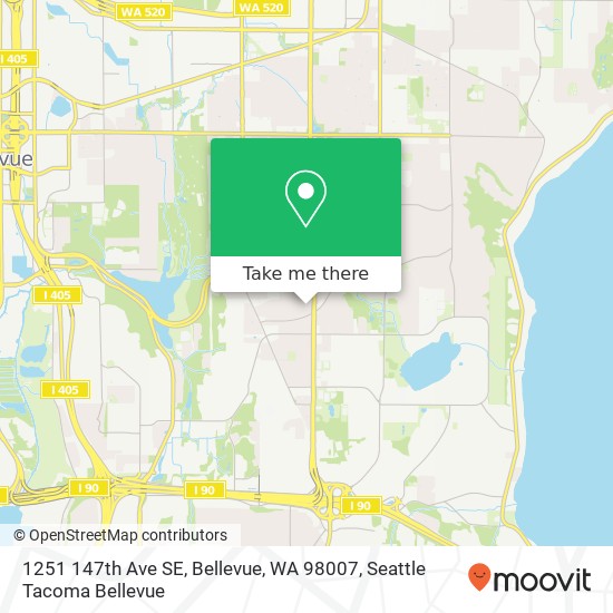 1251 147th Ave SE, Bellevue, WA 98007 map