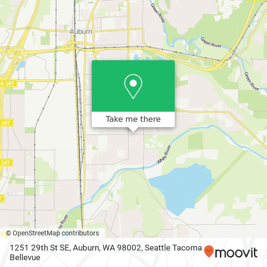 Mapa de 1251 29th St SE, Auburn, WA 98002