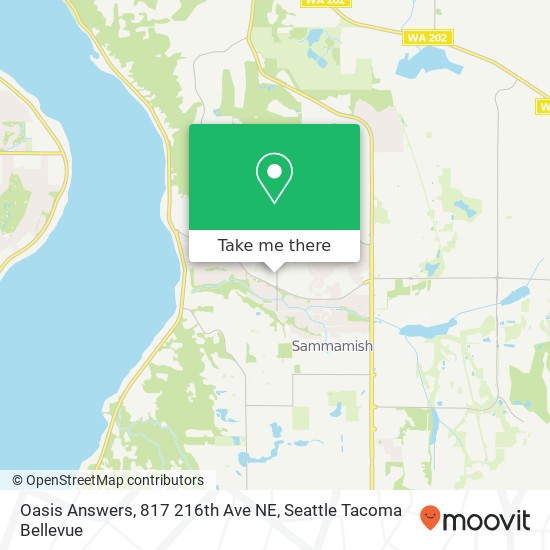 Mapa de Oasis Answers, 817 216th Ave NE