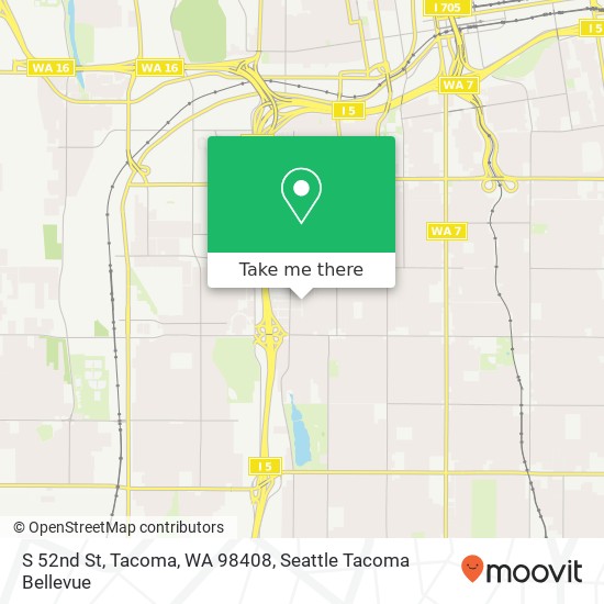 S 52nd St, Tacoma, WA 98408 map